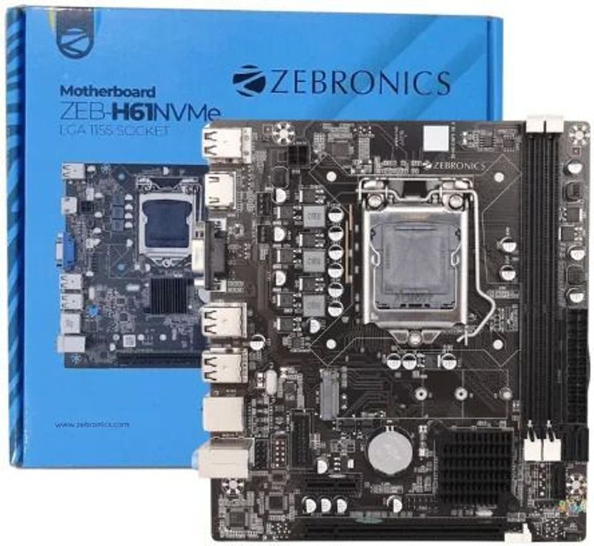 ZEBRONICS H61 LGA 1155 Micro-ATX Motherboard - Image 2