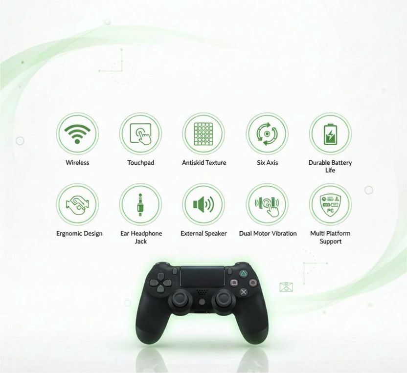 Elite Gaming Hub PlayStation DualShock4 Wireless Bluetooth Gamepad - Image 4