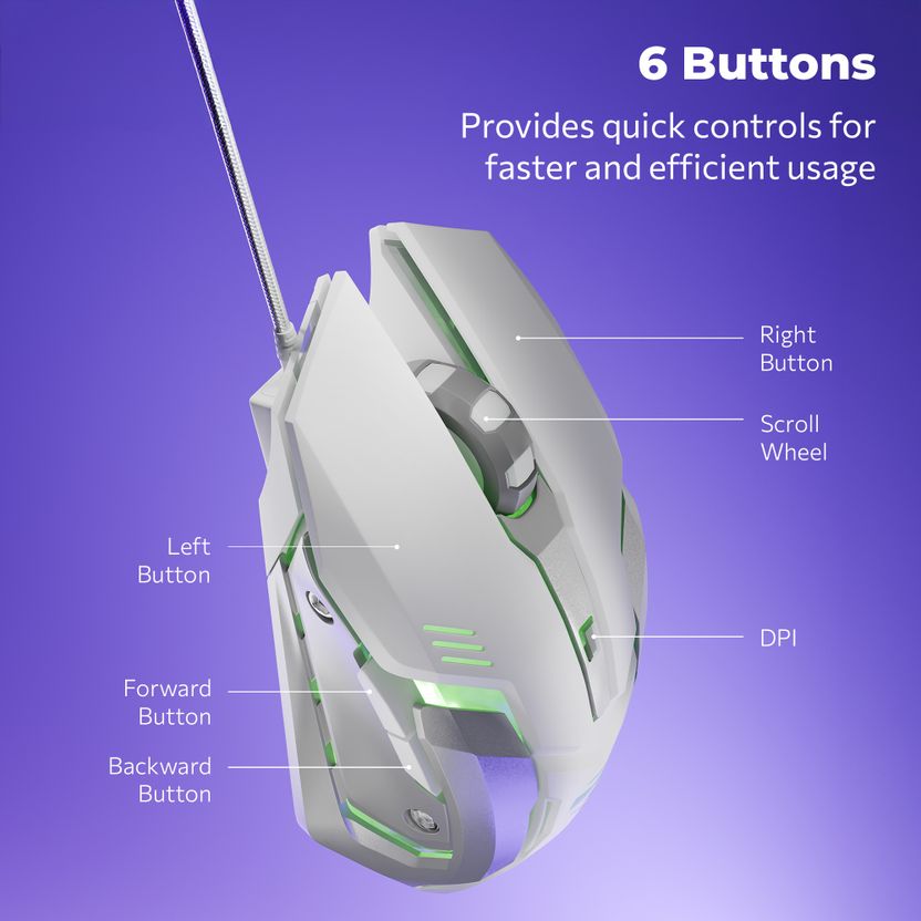 ZEBRONICS Zeb-Transformer-M Wired Gaming Mouse - Image 4