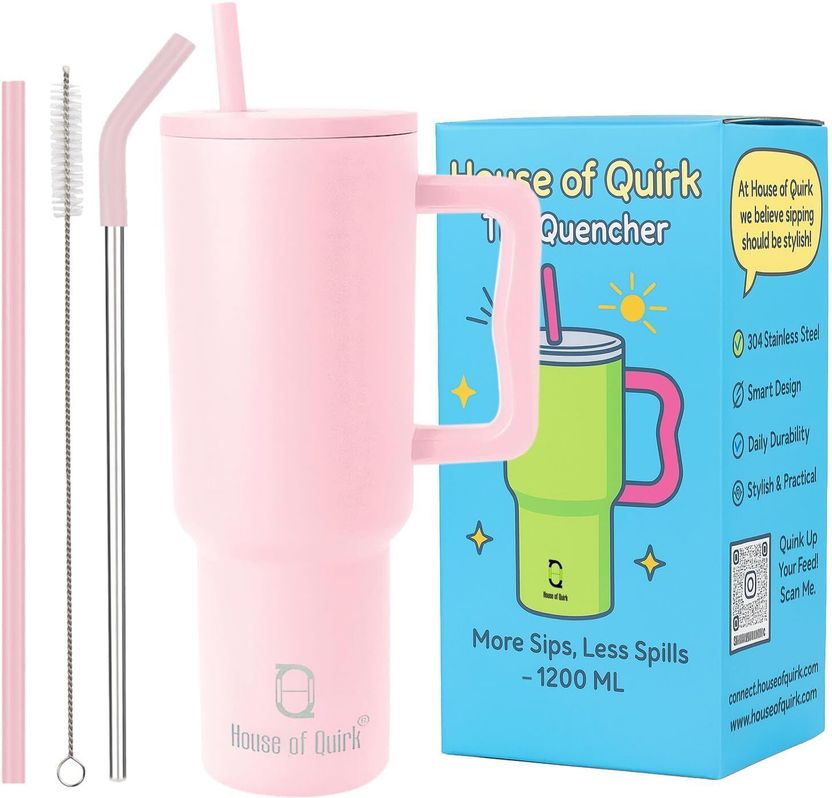HOUSE OF QUIRK Stainless Steel Vacuum Insulated Tumbler - Image 1