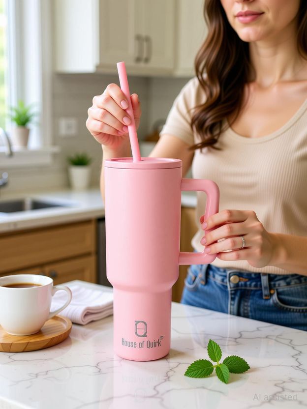 HOUSE OF QUIRK Stainless Steel Vacuum Insulated Tumbler - Image 2