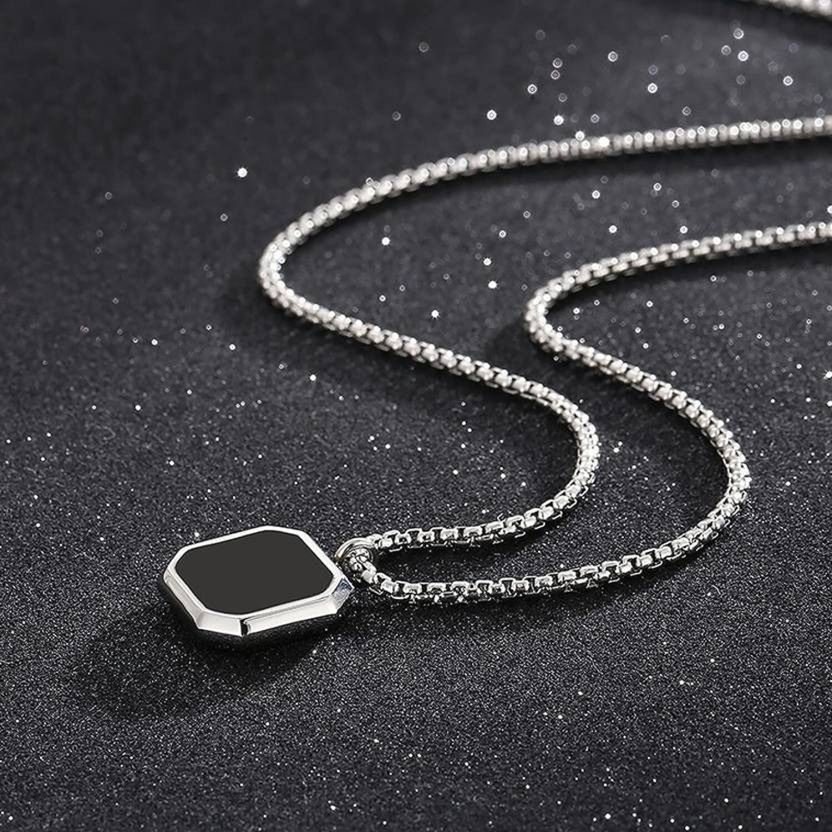 RSVP Black Onyx Octagon Pendant - Image 5