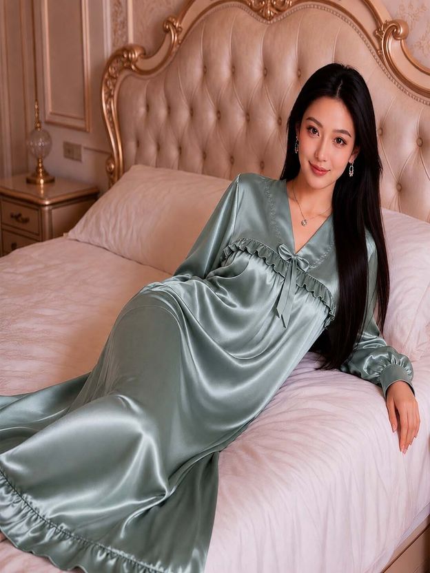 UKM Women Nightdress Maroon - Image 10