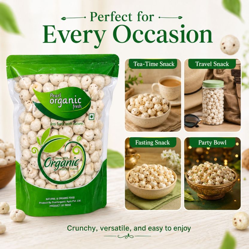 Pearl Organic Fresh Makhana (Fox Nuts) 200g - Image 7