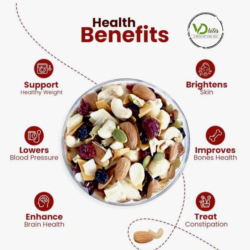 VD BITES Mix Dry Fruits 2 x 250g Pack of 2 - Image 8
