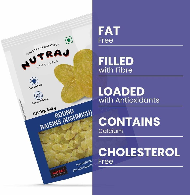 Nutraj Cashews & Raisins Combo 500g Each - Image 6