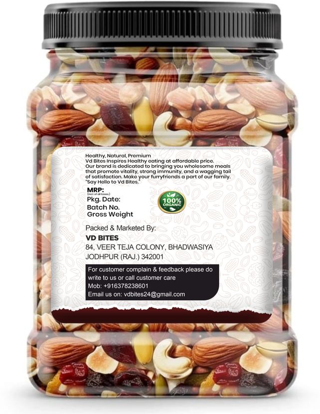 VD BITES Mix Dry Fruits 2 x 250g Pack of 2 - Image 9