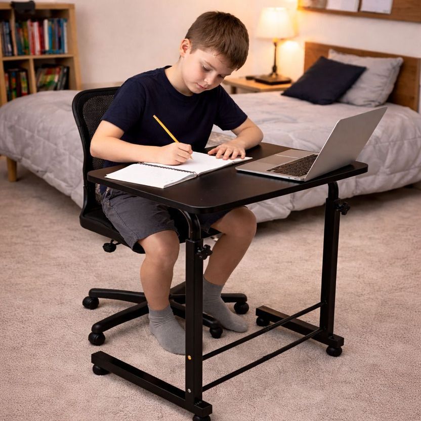 Truvex Engineered Wood Study Table (Free Standing, Finish Color -...more - Image 2