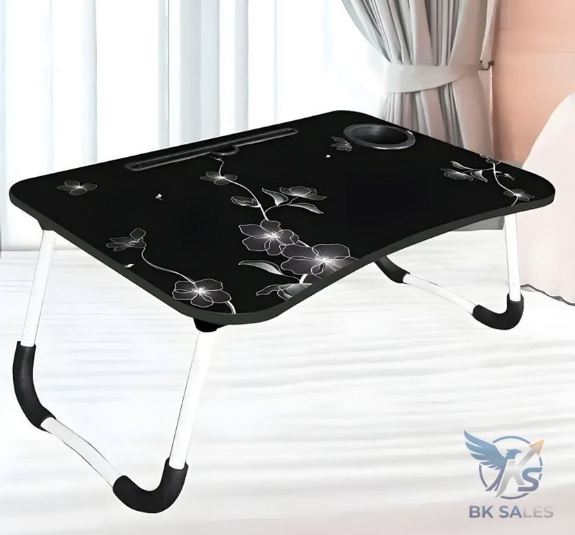 FurniGully Flower Table Solid Wood Study Table - Image 1