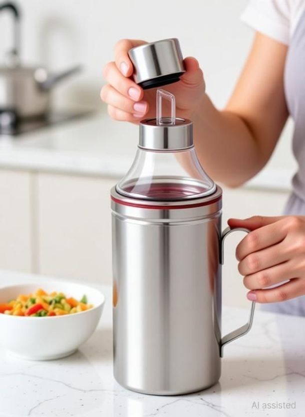 Silvester 1000 ml Cooking Oil Dispenser 1 L - Image 3