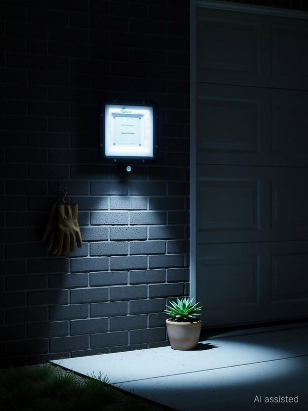 FORUS 50W LED Flood Light with Motion Sensor, Auto On/Off