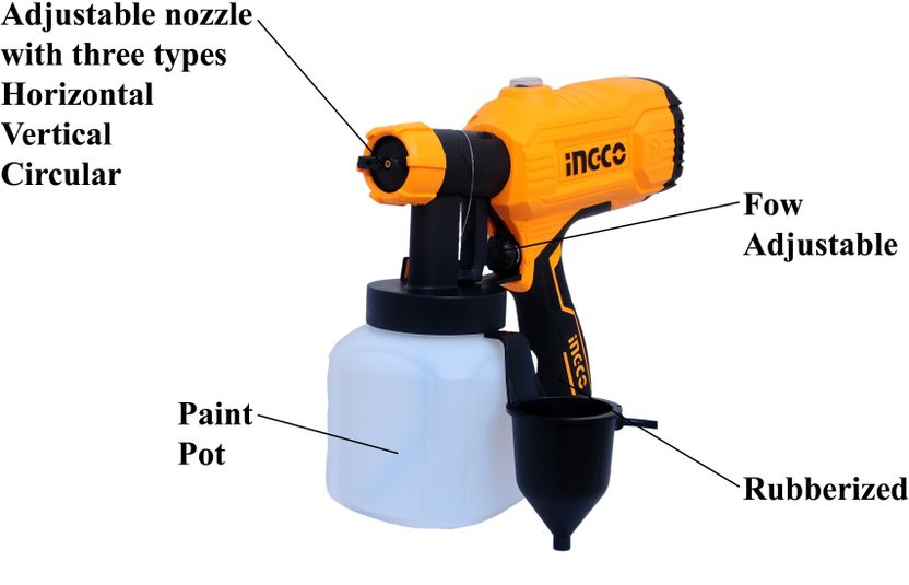 INGCO Spray Gun 450W Portable SPG3508 - Image 9