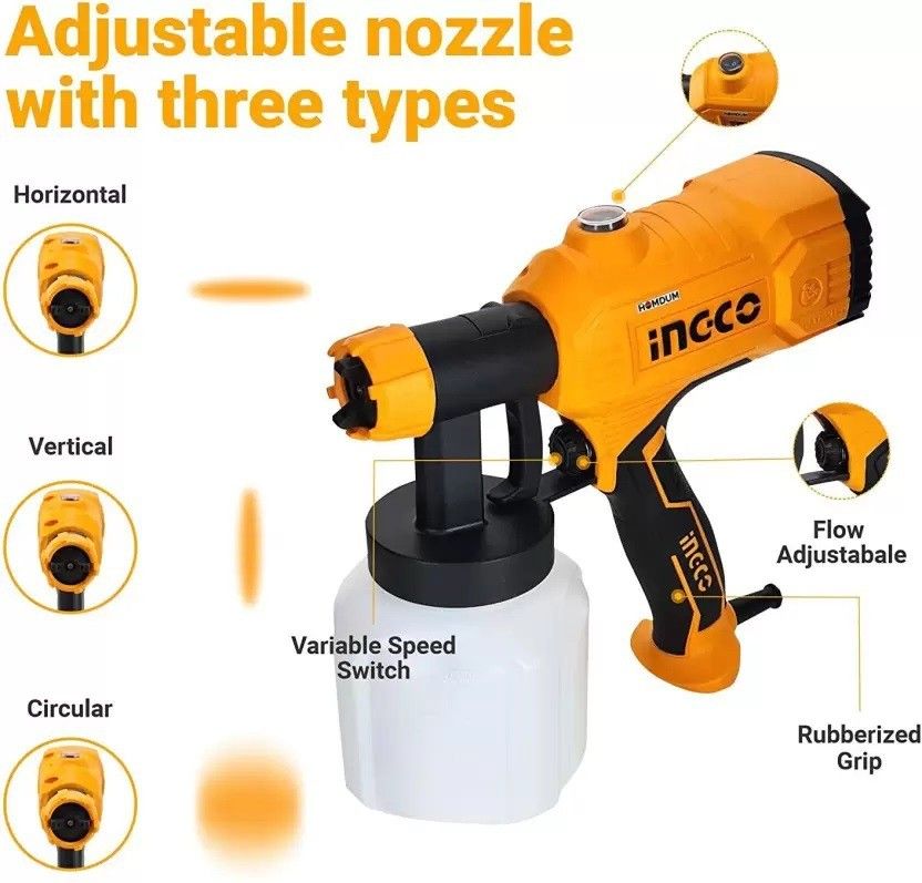 INGCO Spray Gun 450W Portable SPG3508 - Image 8