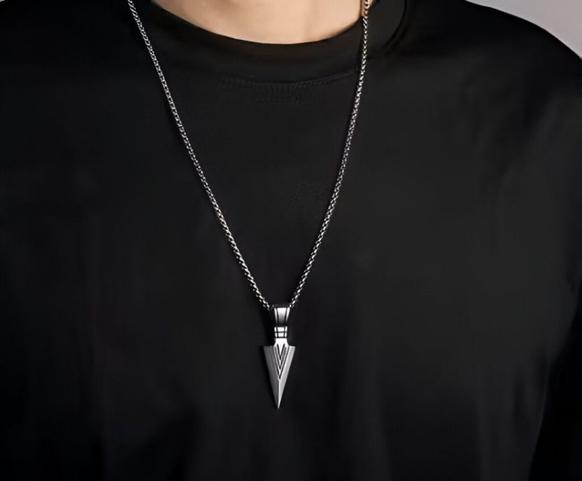 Stylzoo Men's 3-Pack Stainless Steel Pendant Necklace Set Pack of 3 - Image 4