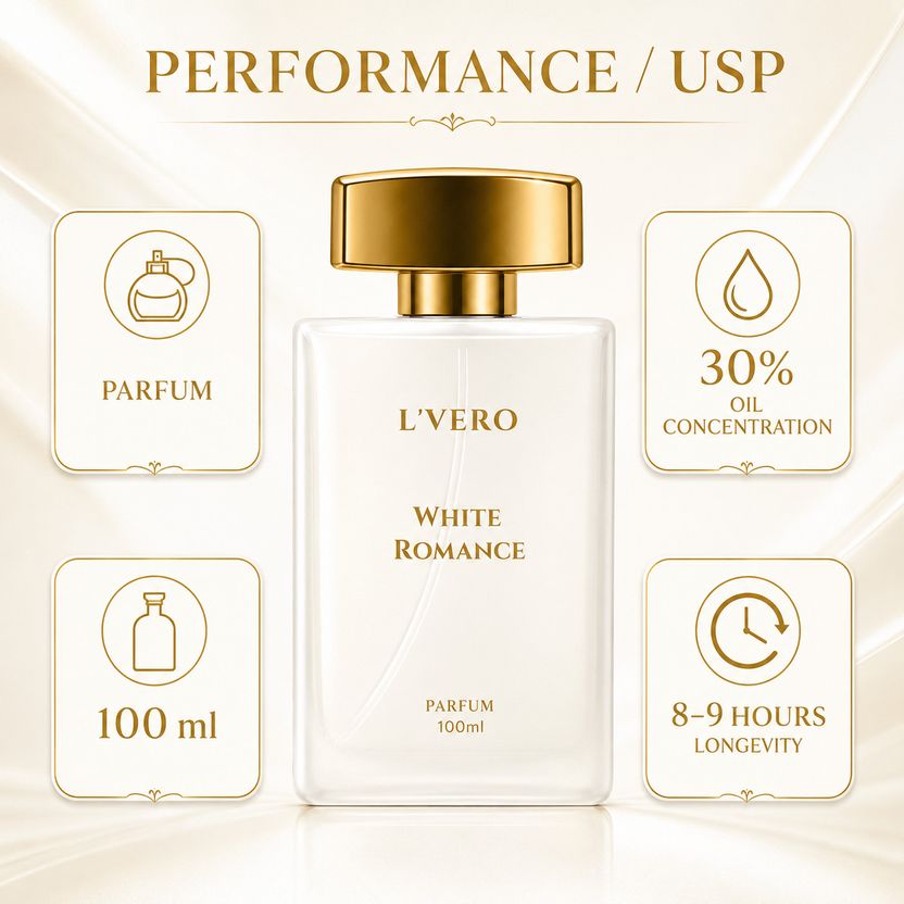 L'vero White Romance Perfume 100 ml - Image 6