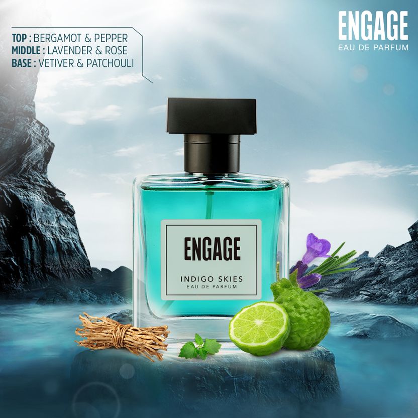 Engage Indigo Skies Aqua Bergamot Eau de Parfum - Image 4