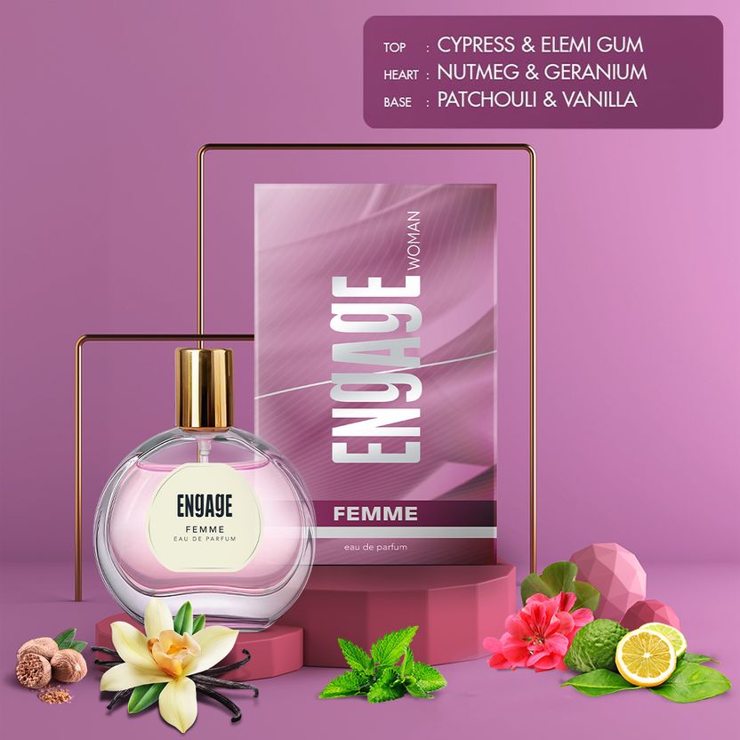 Engage Femme Citrus Floral Eau de Parfum - 50ml - Image 5