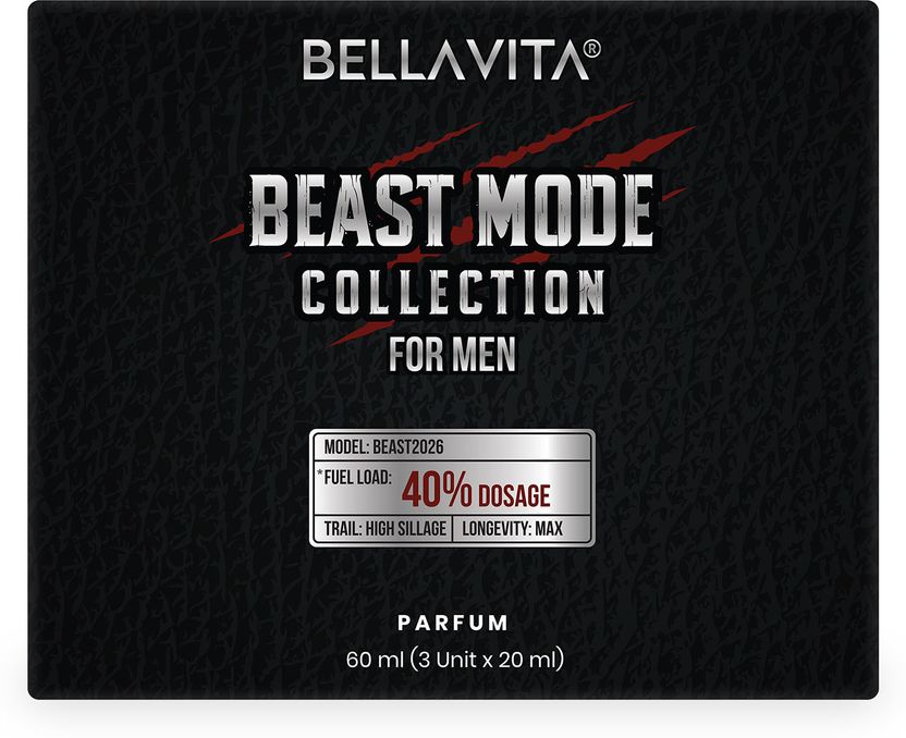 BELLAVITA Beast Mode Perfume Collection for Men (3x20ML) Long Las...more - Image 3