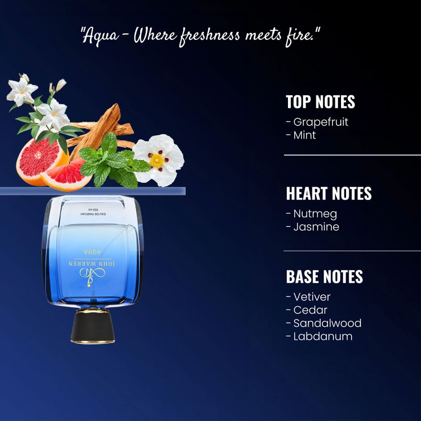 John Warren AQUA 100ml Fragrance - Image 5