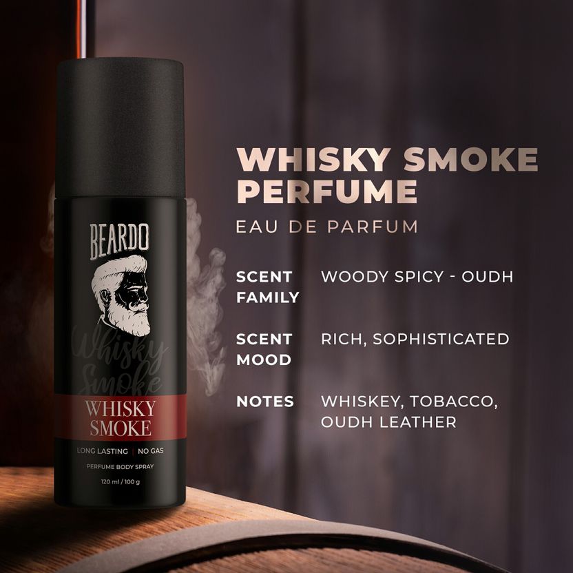 BEARDO Whisky Smoke & Bourbon Body Spray 150 ml - Image 5
