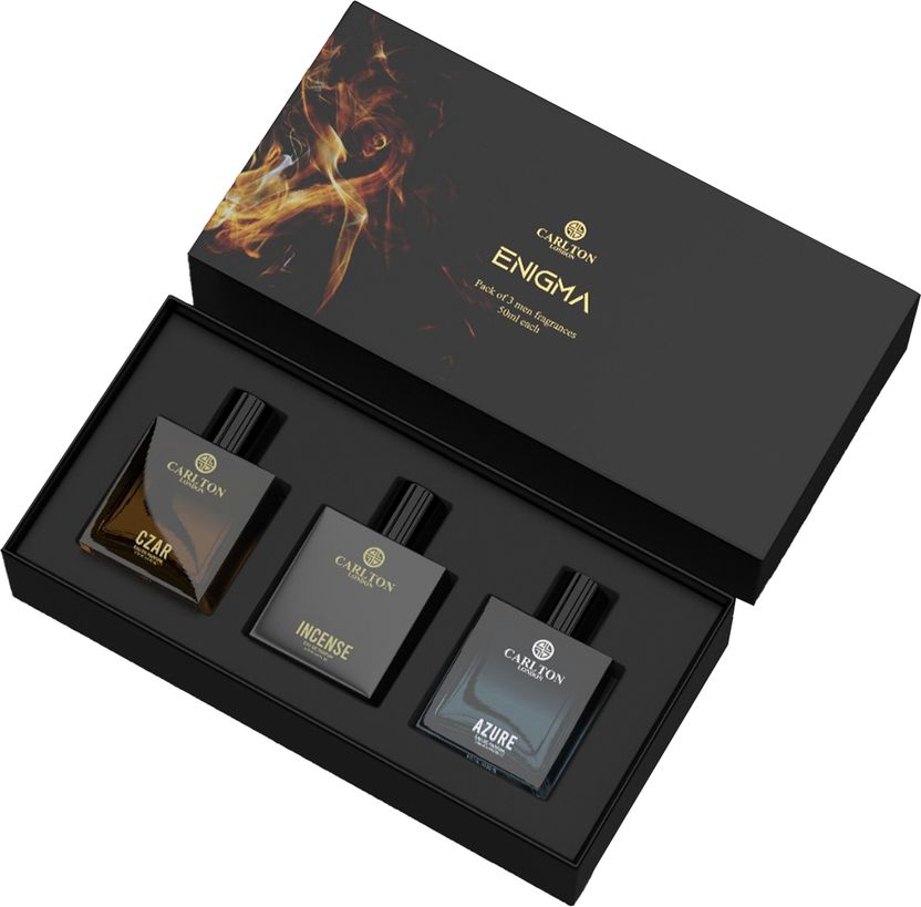Carlton London Men Enigma 3x50ml Eau de Parfum Gift Set Pack of 3 - Image 3