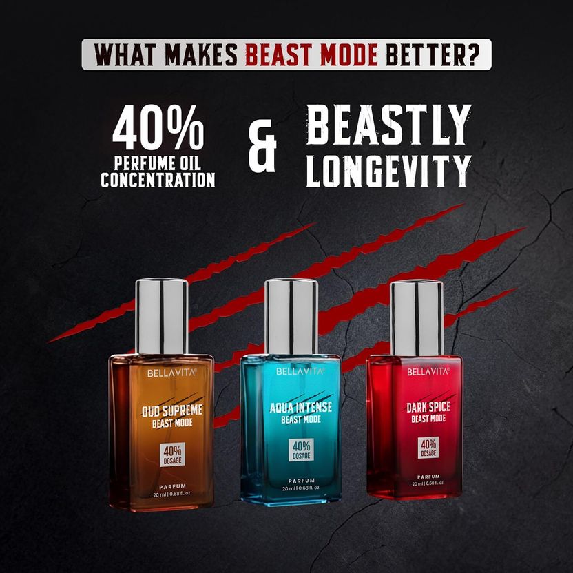 BELLAVITA Beast Mode Perfume Pack of 3 · 20 ml (60 ml total) - Image 7