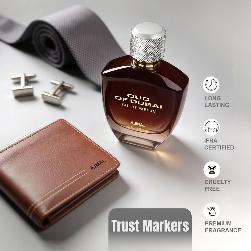 Ajmal Intense & Iconic Long Lasting Oud of Dubai Perfume 100 ml - Image 4