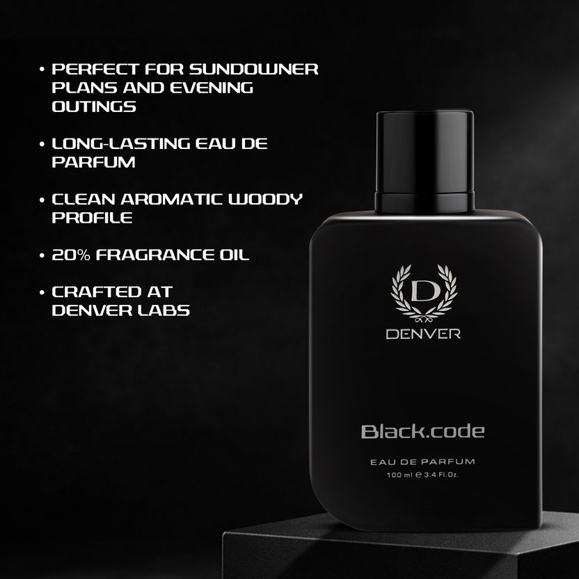 DENVER Black Code Perfume - Image 5