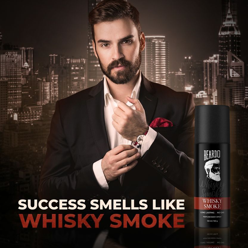 BEARDO Whisky Smoke & Bourbon Body Spray 150 ml - Image 6