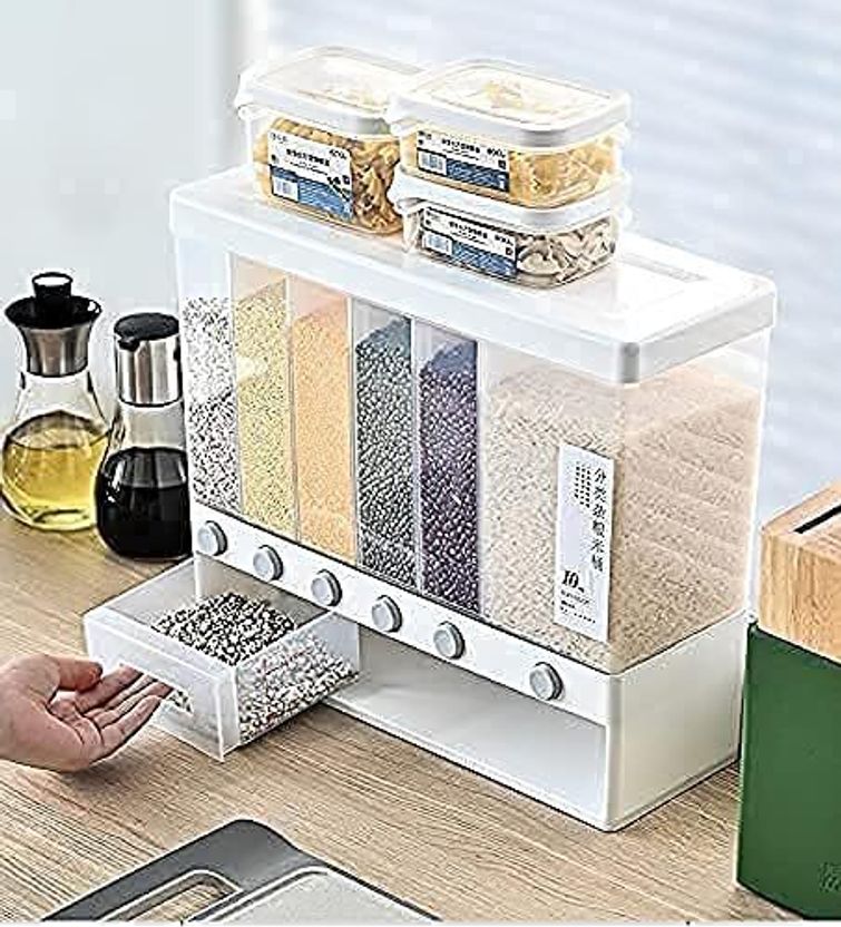 Aakruti Creation 10 L Plastic Cereal Dispenser - Image 6