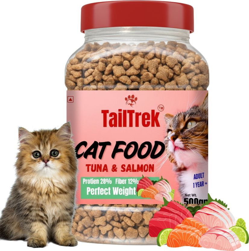 TailTrek Ocean Fish Tuna and Salmon Cat Food, 500g - Image 1