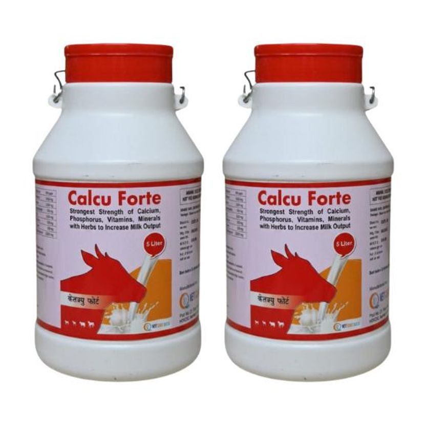 vet cure quick Calcu Forte Liquid Calcium Supplement 5L - Image 1