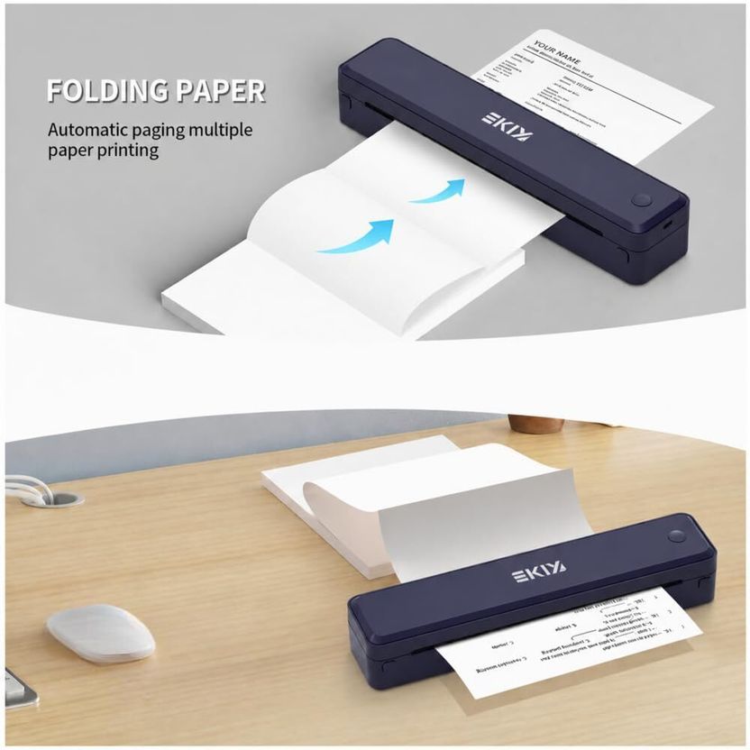 EKIY 2026 Mini Wireless A4 Inkless Thermal Printer - Image 3