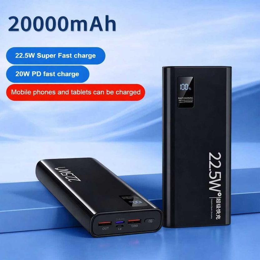 OCEAN MATE 200000 mAh 22.5W Compact Power Bank Black - Image 4
