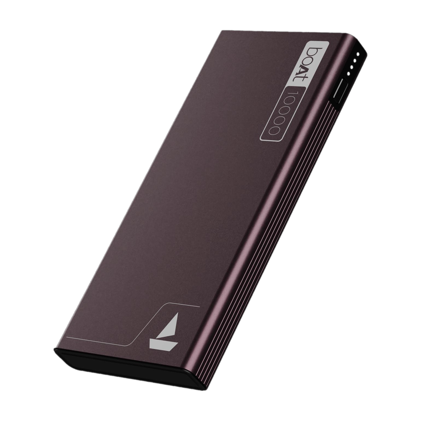 boAt 10000 mAh 22.5W Slim Power Bank Burgundy - Image 1