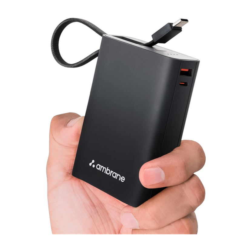 Ambrane 20000 mAh 22.5W Black Power Bank - Image 1