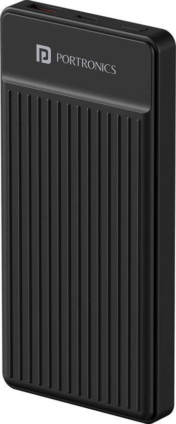 Portronics 22.5W Ultra Slim Pocket Power Bank (Black) - Image 1