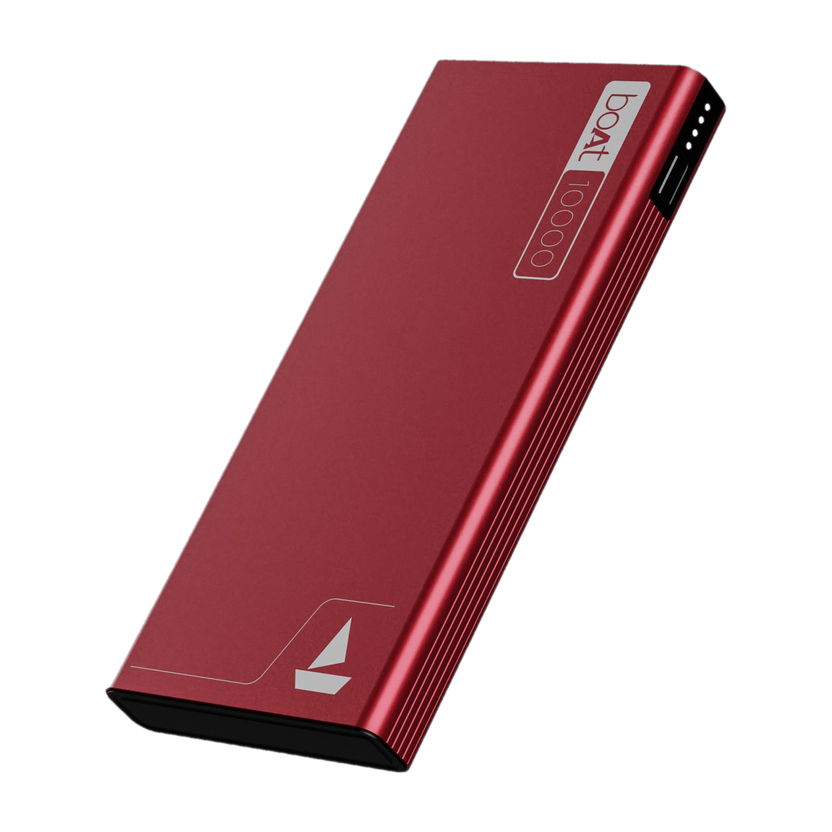 boAt 10000 mAh 22.5W Slim Power Bank Burgundy - Image 10