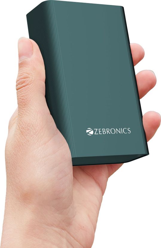 ZEBRONICS 20000 mAh 22.5W Compact Power Bank Olive - Image 1