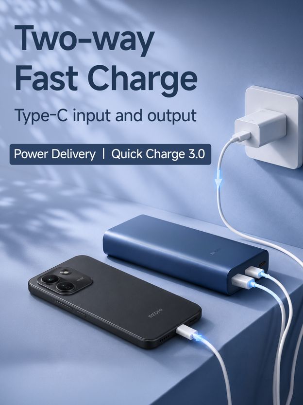 Mi 20000 mAh 33W Power Bank Olive Green - Image 5