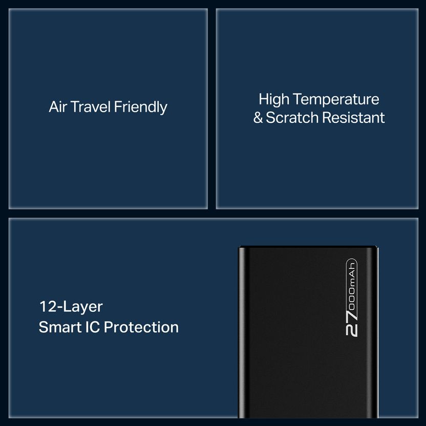 boAt 27000 mAh 22.5W Power Bank Onyx Black - Image 9