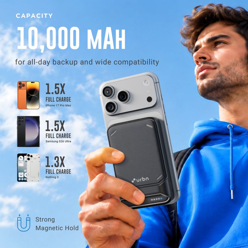 URBN 10000 mAh 22.5W MagSafe Power Bank - Image 6