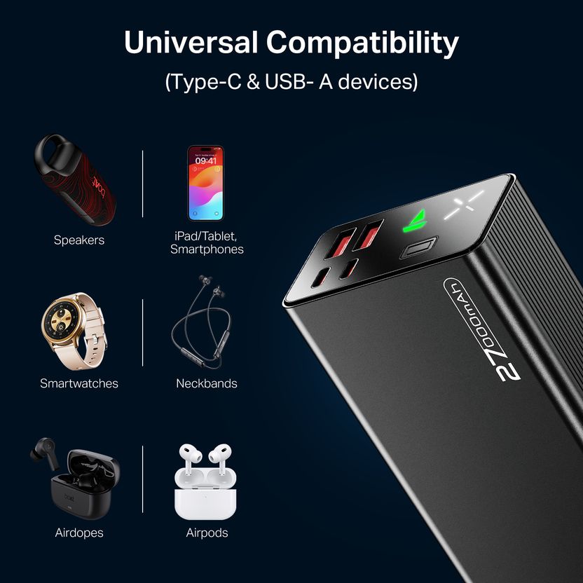 boAt 27000 mAh 22.5W Power Bank Onyx Black - Image 10