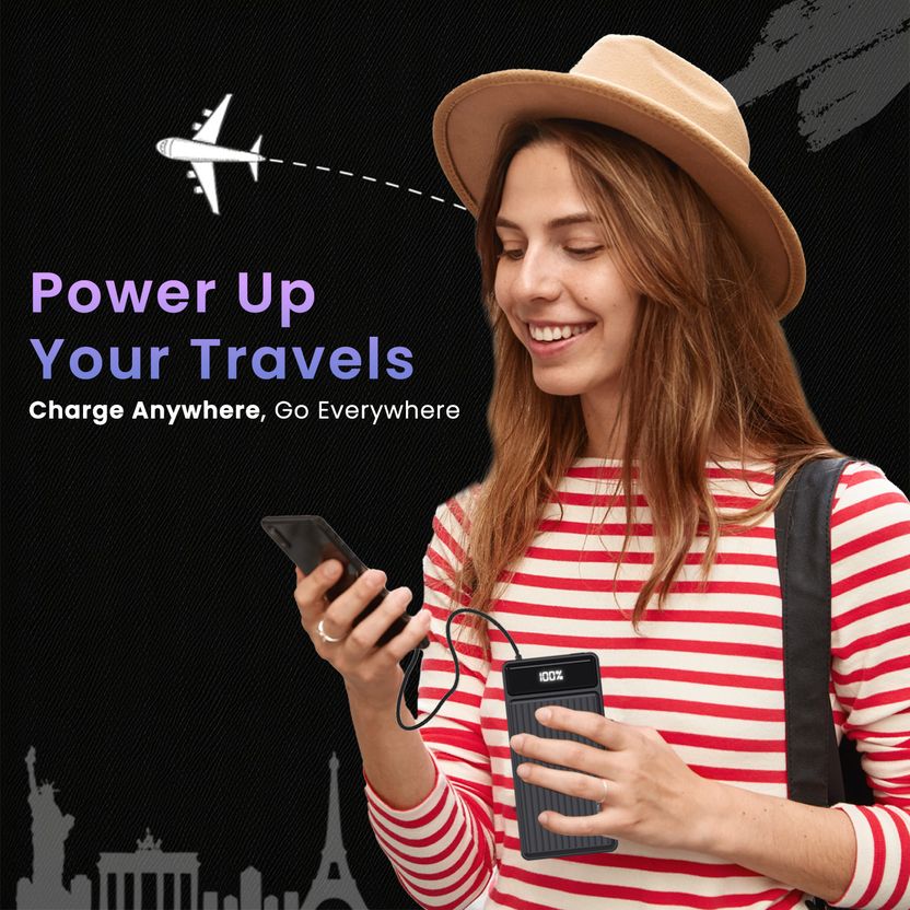 Portronics 20000 mAh 22.5W Compact Power Bank Black - Image 5