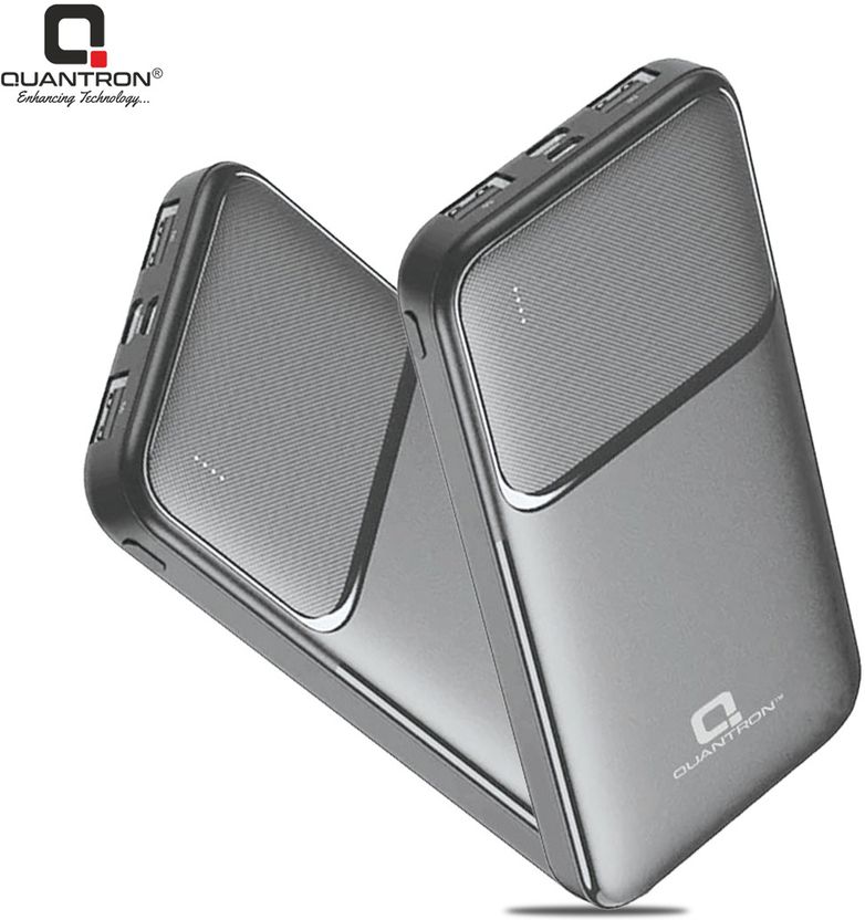 Quantron 10000 mAh Grey Power Bank - Image 1