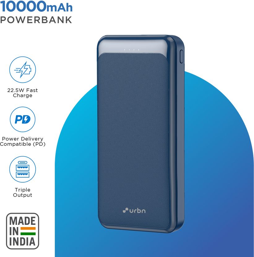URBN 10000 mAh 22.5W Compact Power Bank - Image 2