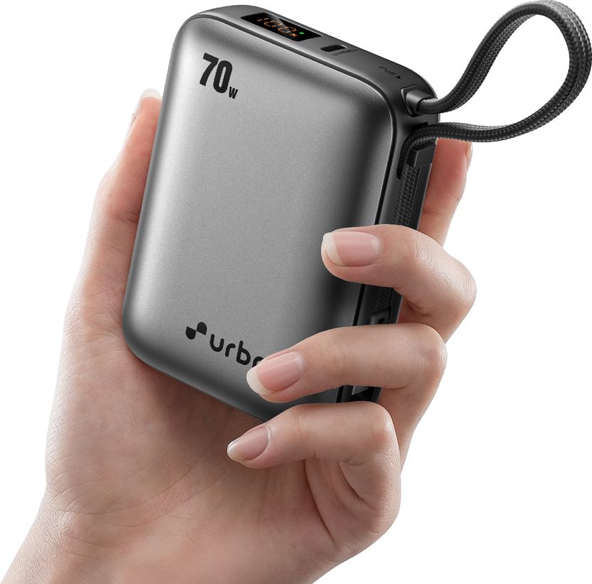 URBN 20000 mAh 70 W Nano Power Bank Grey - Image 1