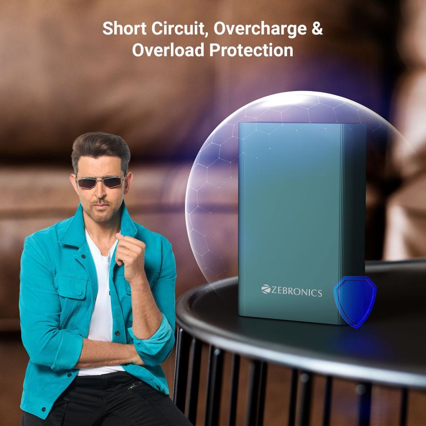 ZEBRONICS 20000 mAh 22.5W Compact Power Bank Olive - Image 5