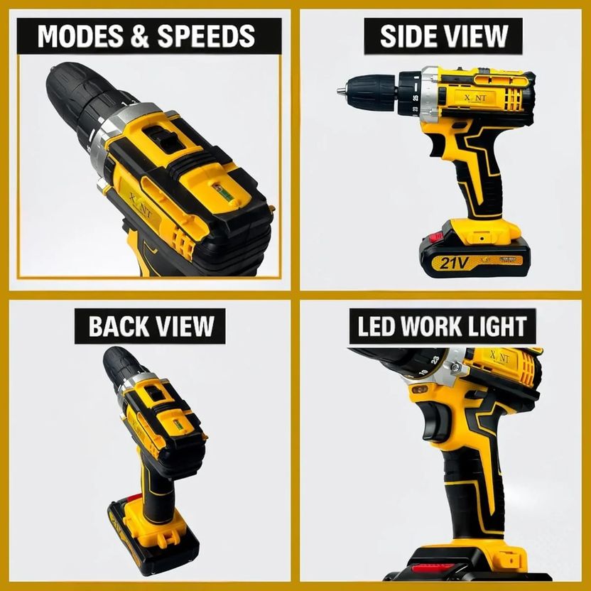 NTH XLNT 21v Cordless Drill Kit with 2 Batteries - Image 9