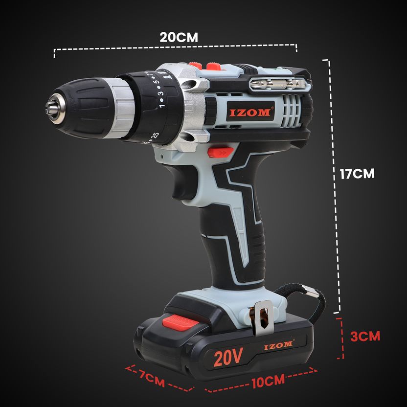 IZOM 20V Cordless Drill IM-DM-5P-V2 10 mm - Image 5